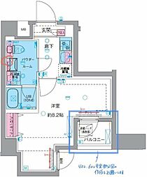 間取図画像 1K
