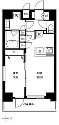 アーバンパーク浅草2 1Kの間取図画像