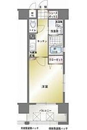 エンクレスト博多駅南2 1Kの間取図画像