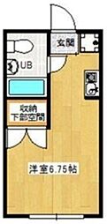 レクス84 ワンルームの間取図画像