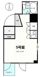 シオン八王子 ワンルームの間取図画像