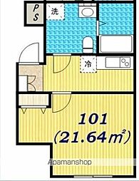 SkyHills用賀 1Kの間取図画像