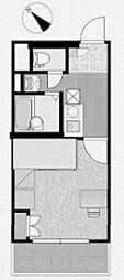 クレイン3 1Kの間取図画像