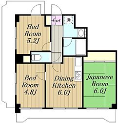 ライオンズプラザ海老名 3DKの間取図画像