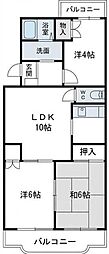 ベルドメール 3LDKの間取図画像