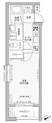 レ・ソール西船橋 1Kの間取図画像