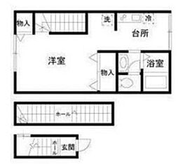 ラターシュ本郷 3階1Kの間取り