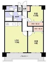 スミノ藤沢 2LDKの間取図画像