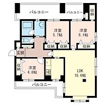 リバティ東中野 00301 ｜ 東京都中野区東中野１丁目27-6（賃貸マンション3LDK・3階・83.30㎡） その2