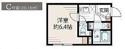Cielstella 池袋 1Kの間取図画像