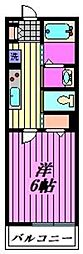 蕨市錦町2丁目アパート 1Kの間取図画像