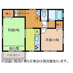 ハイツSS 2Kの間取図画像