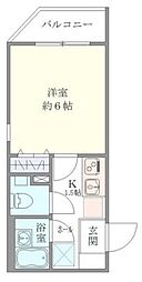 LiveCasa板橋大山 1Kの間取図画像