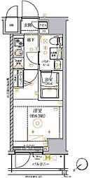 リルシアグランデ横濱吉野町 1Kの間取図画像