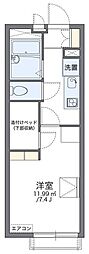 レオパレス与野アムール 1Kの間取図画像