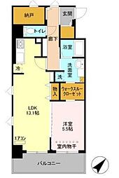 VESTA 1LDKの間取図画像