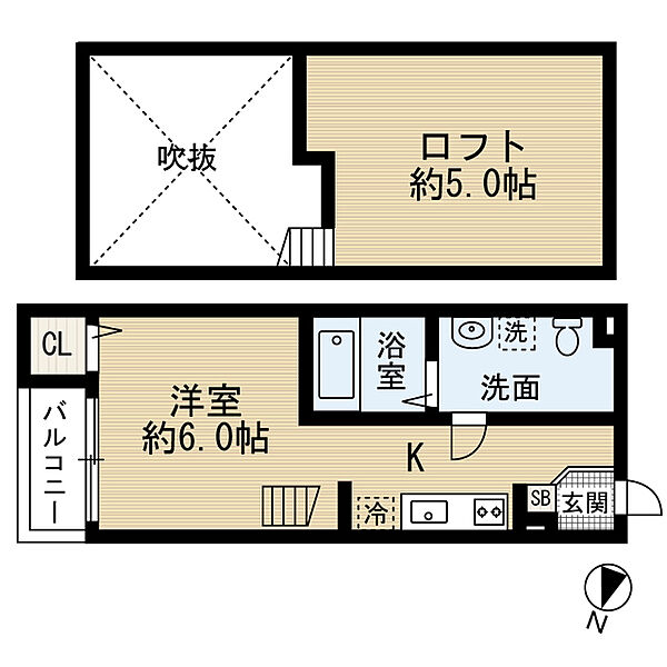 大阪府堺市北区東浅香山町１丁(賃貸アパート1K・1階・21.90㎡)の写真 その2