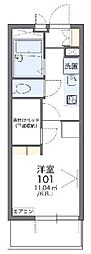 レオパレスエスペーロ 1Kの間取図画像