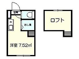 アーバンプレイス東高円寺V 1階ワンルームの間取り