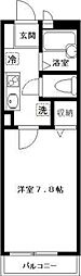 シンフォニア 1Kの間取図画像