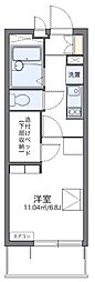 レオパレスMIYA2 1Kの間取図画像