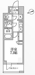 レジディア新御徒町2 1Kの間取図画像