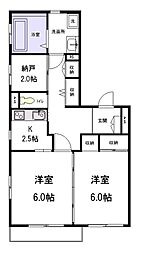 メゾン・ラメール 2SKの間取図画像