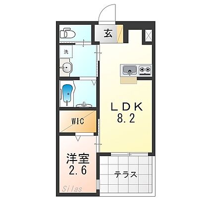 リアコート北田辺_間取り_0