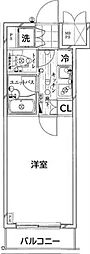 ルーブル小石川弐番館 1Kの間取図画像