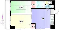 グリーンサンハイツ 2DKの間取図画像