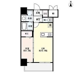 JR尼崎駅前新築PJ 1LDKの間取図画像
