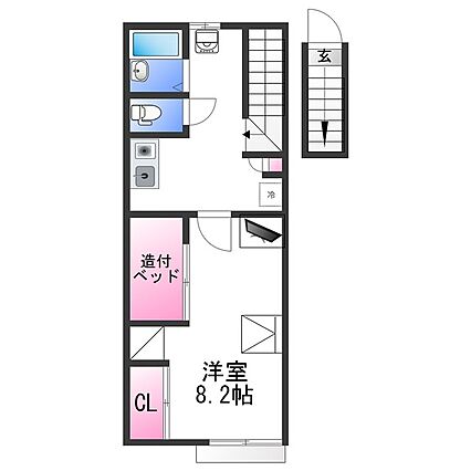 レオパレス中浜_間取り_0