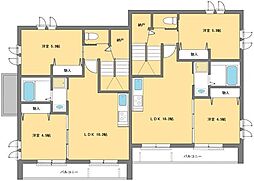 メゾンブランシュ 2LDKの間取図画像