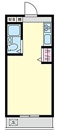 タプラ下荻野 ワンルームの間取図画像