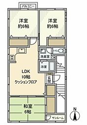 メゾン・コティ 3LDKの間取図画像
