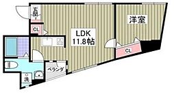 クレスト練馬春日町 1LDKの間取図画像