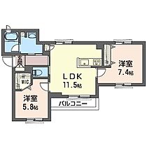 グリーンリーフII 00202 ｜ 神奈川県秦野市南矢名827-7（賃貸アパート2LDK・2階・55.50㎡） その2