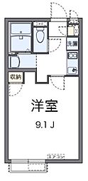 デル・ソーレ 1Kの間取図画像