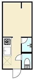 上池袋三丁目アパート ワンルームの間取図画像