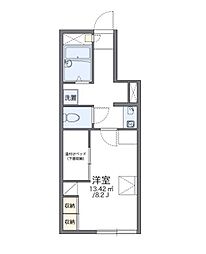小田急小田原線 町田駅 バス17分 薬師池下車 徒歩4分の賃貸アパート 1階1Kの間取り