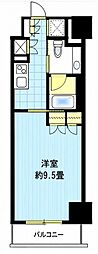 コンパートメント東京中央 1Kの間取図画像