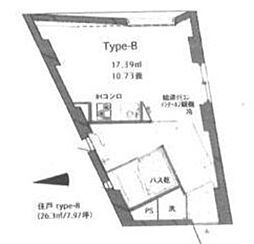 Riayokohama ワンルームの間取図画像