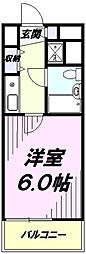 ホーユウコンフォルト東青梅 1Kの間取図画像