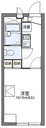 レオパレスバリオヴェルデ 1階1Kの間取り