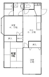 ファミリーハイツ 1階3DKの間取り