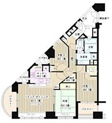 パークホームズ東神奈川ステーションアリーナ 3LDKの間取図画像