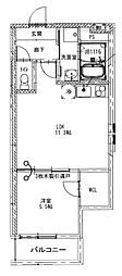 フジパレス神田町 1LDKの間取図画像