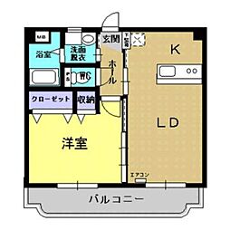 ユーミーLife3 1LDKの間取図画像