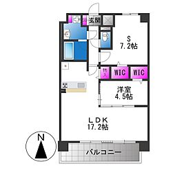 ラ・フェリーチェ今里 1SLDKの間取図画像