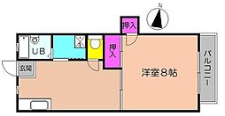 サンライトピア青葉台 1DKの間取図画像